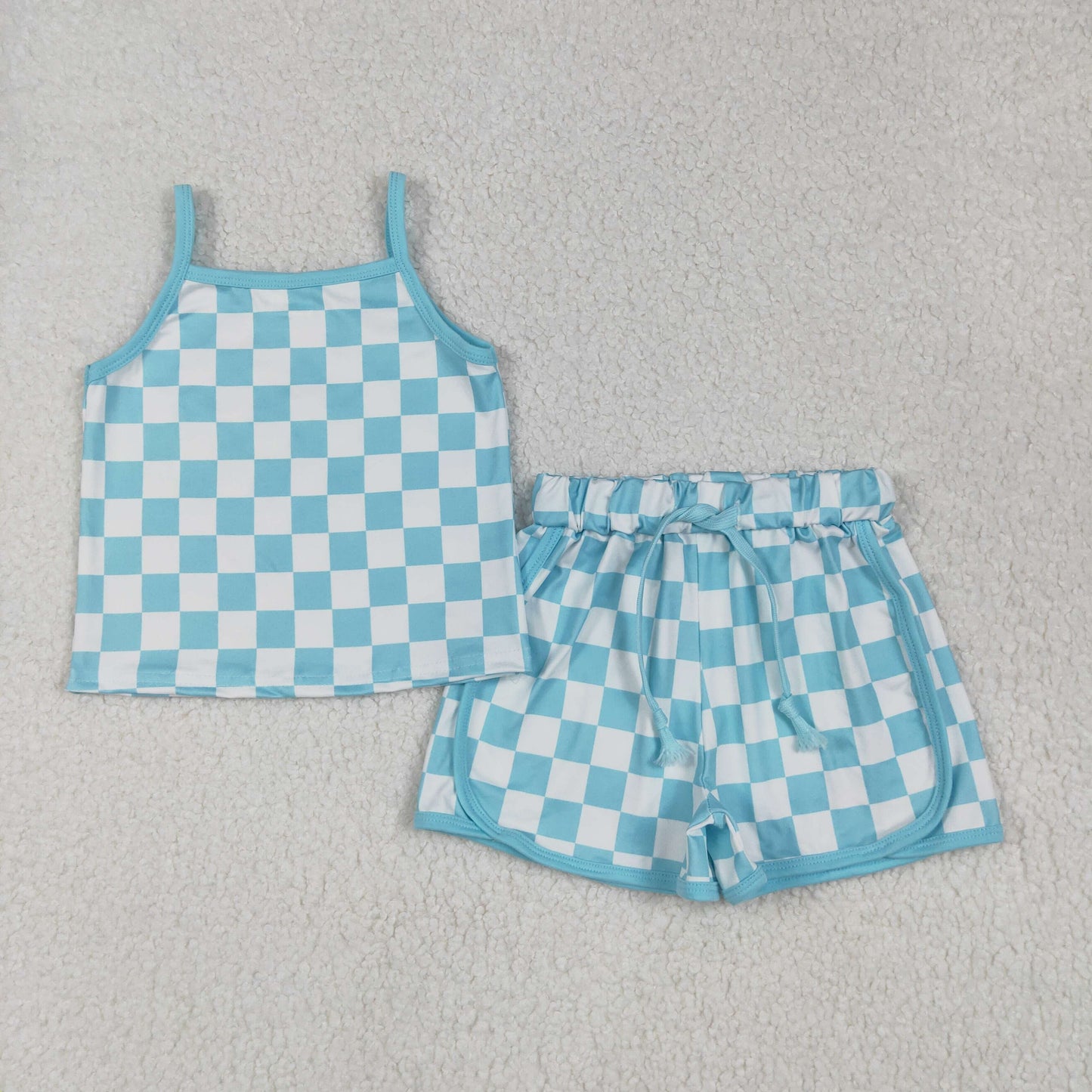 Blue Checkered Set