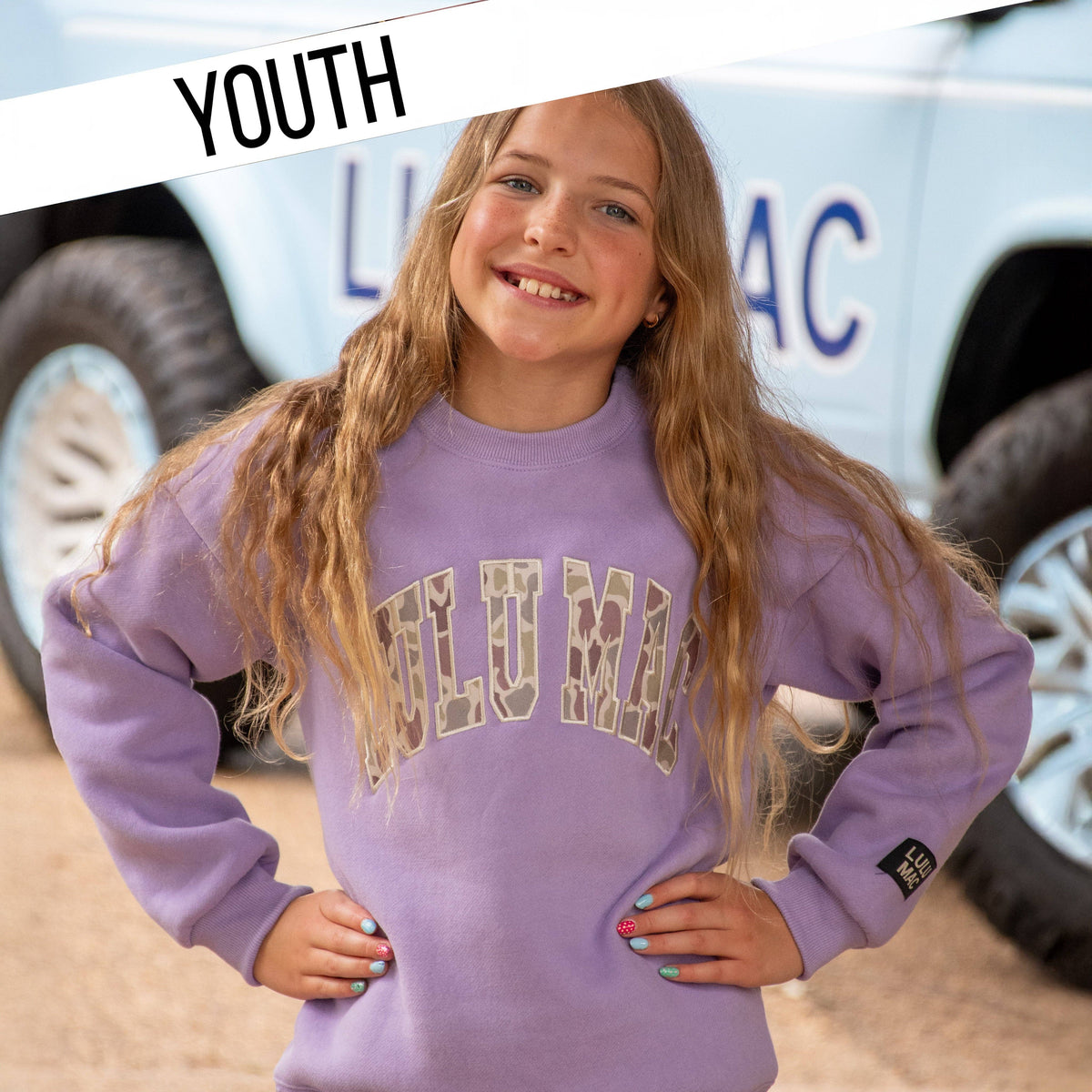 Lavender Camo Sweatshirt