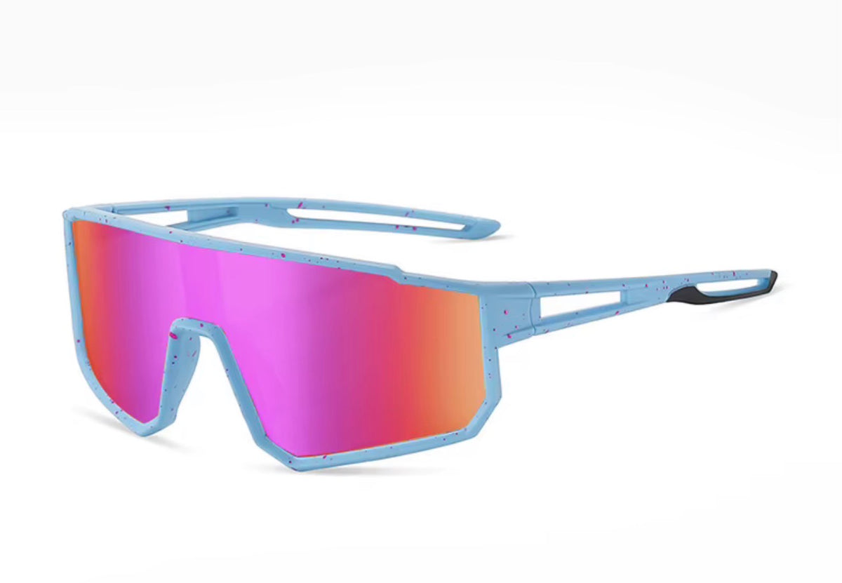 Blue Paint Splatter Sunglasses