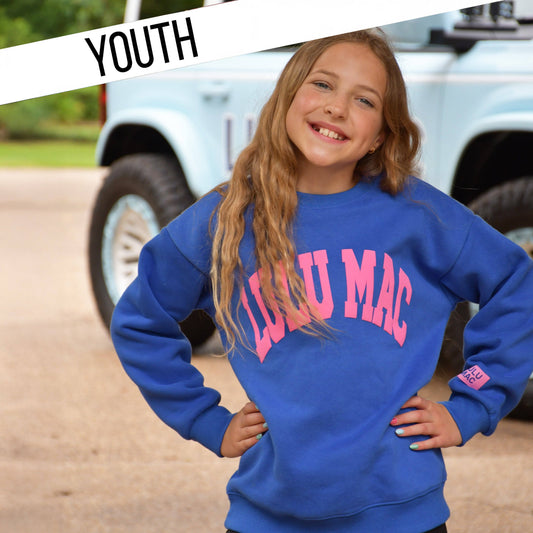 Royal/Pink Puff Sweater