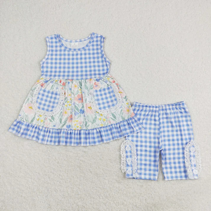 Blue Floral Set