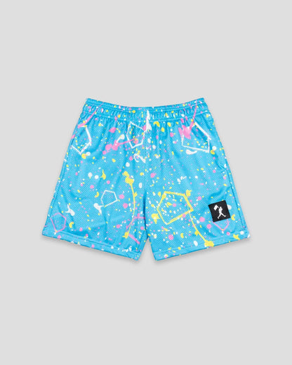Pitchers That Paint Diamond Pro Mesh Shorts (Blue)